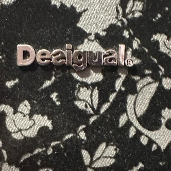 Desiqual Black and Red Designer Tote Bag - Picture 2 of 9